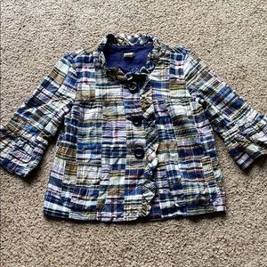 JCrew Plaid patchwork Jacket/ blazer size 2